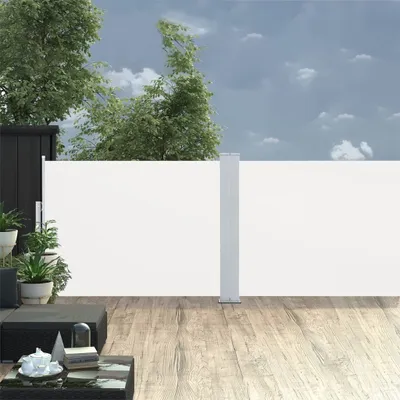 Produktbild von Maison Exclusive - Ausziehbare Seitenmarkise Creme 120 x 1000 cm