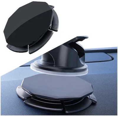 Produktbild von Universal Auto Telefonhalter aus schwarzem Kunststoff - 9 x 8 x 1 cm - Hohetaupegerecht