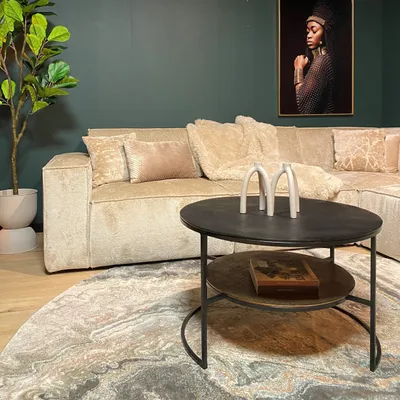 Productafbeelding van StarFurn Salontafel Lecia Zwart Goud