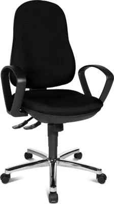 Produktbild von Bürodrehstuhl mit Armlehnen gepolstert Drehstuhl anthrazit 210165
