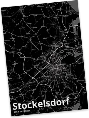 Produktbild von Mr. & Mrs. Panda Postkarte Stockelsdorf - Geschenk, Stadt, Postkarten, Ansichtskarte, Dorf Karte Landkarte Map Stadtplan, Grußkarte, Ansichtskarten, Kunstkarten