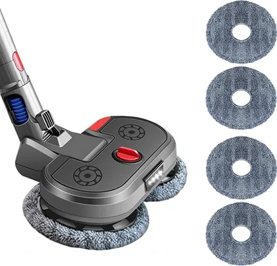 Obrázek produktu pro Elektrický mop s nástavcem na mop pro bezdrátový tyčový vysavač Dyson V7 V8 V10 V11 (šedý)