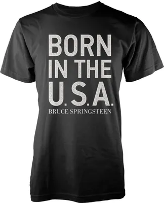 Produktbild von Bruce Springsteen - "Born in the USA" T-Shirt für Herren/Damen Uni PH356 (XL) (Schwarz)