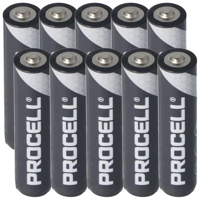 Zdjęcie produktu dla 10 sztuk Duracell Procell Alkaline AAA Micro LR03 w pudełku