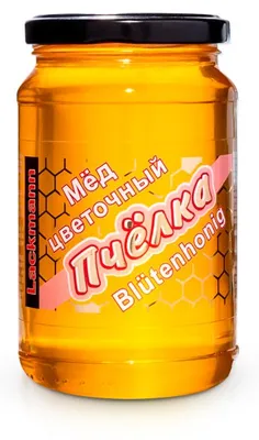 Produktbild von Vielblütenhonig flüssig - Ptschjolka, 460 g