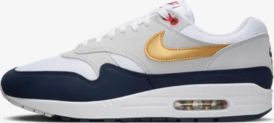 Productafbeelding van Nike Air Max 1 "Olympic Obsidian Metallic Gold", maat: 41