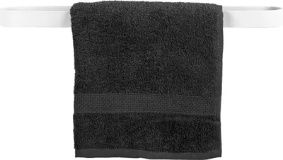 Produktbild von QUVIO Handtuchhalter mit Stange - Handtuchhalter Bad - Handtuchhalter - Wandhalter - Handtuchhalter - Geschirrtuchhalter - Inklusive Befestigungsmaterial - 7 x 50 x 3 cm - Weiß