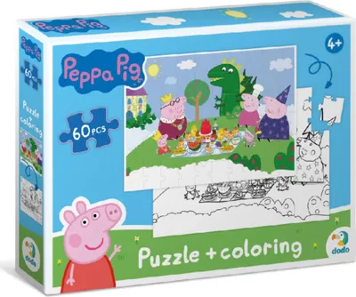 Obrázok produktu pre DODO Obojstrann puzzle Peppa Pig: Piknik 60 dielikov