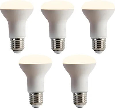 Produktbild von LUEDD Set mit 5 dimmbaren E27 LED-Glühbirnen R63 6,2W 520lm 2700K