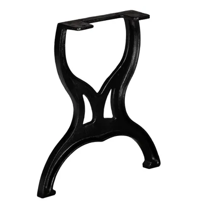 Image de vidaXL Pieds de banc 2 pcs. Cadre X en fonte