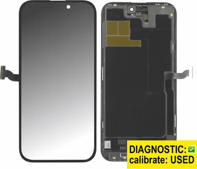 Produktbild von Kompatibel Diagnosefähiges Soft OLED 120Hz Display Touchscreen Bildschirm Schwarz für Apple iPhone 14 Pro Max A2894, A2651 & Werkzeug