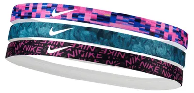 Image de Nike - Bandeau (lot de 3) MR618 (taille unique) (vert/rose)