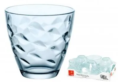 Immagine prodotto di BORMIOLI ROCCO Set 6 Bicchieri Vetro Flora Azzurro Cl25