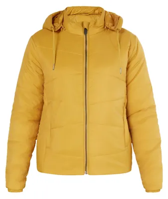 Produktbild von Damen Sportliche Jacke Curry Gr. L mit abnehmbarer Kapuze, tierfreundlicher Wattierung