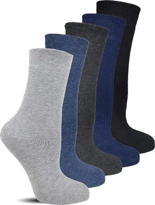 Produktbild von Frostfighter Damen Thermosocken ohne Gummi (6x Paar) dicke warme Wintersocken Diabetiker Baumwolle Ski Vollfrottee Innenfutter Farbauswahl