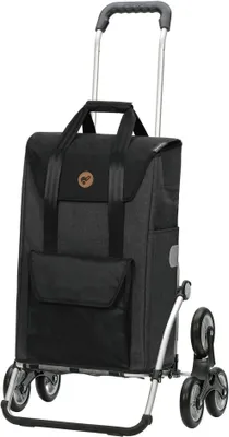 Produktbild von Andersen SHOPPER MANUFAKTUR Einkaufstrolley Treppensteiger Royal Shopper Senta 2.0 Black schwarz 107cm