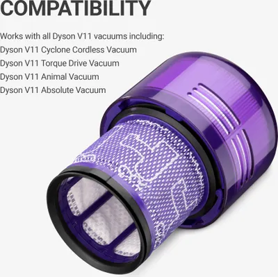 Produktbild von kwmobile Filter für Dyson V11 - Ersatzteile Hochleistungsfilter waschbar wiederverwendbar - kabelloser Staubsauger Zubehör für V11-Reihe Modelle