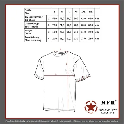 Produktbild von MFH US T-Shirt halbarm 3 Farben desert Gr.XL
