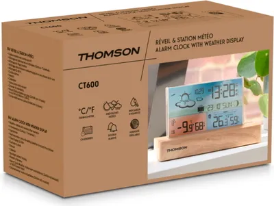 Obrázek produktu pro Thomson Design – meteorologická stanice CT610, termohygrometr, hodiny, kalendář