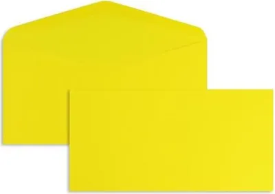 Produktbild von Briefumschläge DINlang 120g/qm gummiert VE=100 Stück butterblumengelb