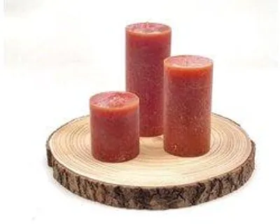 Obrázok produktu pre Sada sviečok Cactula Stumpenkerzen – farba: kognak – 3 kusy