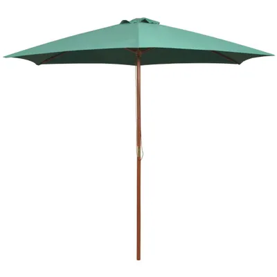 Image de Vidaxl Parasol 270x270 cm Holzpolgrün