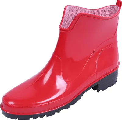 Produktbild von Rote, kurze Gummistiefel Gartenstiefel Regenstiefel LEMIGO 36 EU / 3.5 UK