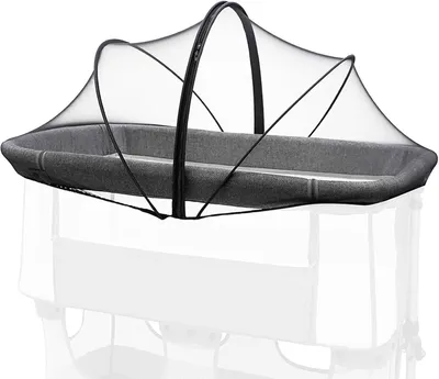 Productafbeelding van Baby Klamboe - Wieg Tent - Bescherming Baby - Tweewegrits - 105x65cm - Wit