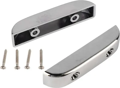 Produktbild von 2 Stück Bass-Daumenauflage aus Kunststoff, rutschfest, leicht, Jazz-Bassgitarre, Daumen-Fingerauflage GM04 Silber