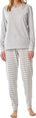 Produktbild von Schiesser Damen-Schlafanzug silber meliert 40