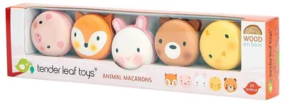 Produktbild von Tender Leaf Toys Animal Macarons, 2 Jahr(e), Mehrfarbig, Gummibaumholz