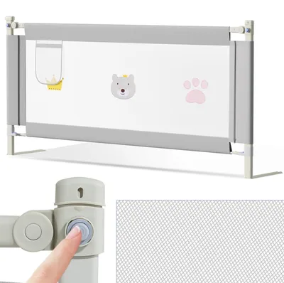 Produktbild von Verstellbares Bettgitter, 150 cm, für Kinder mit Sturzschutz