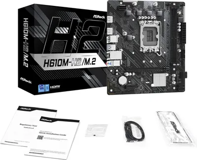Produktbild von ASRock H610M-H2/M.2             1700 mATX HDMI          DDR4 retail