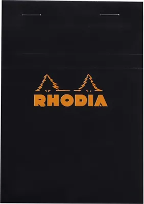 Image de RHODIA Bloc-notes No. 13 DIN A6 quadrillé noir 80 feuilles