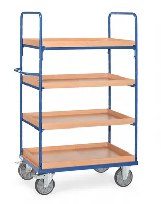 Produktbild von Fetra Etagenwagen mit 4 Kästen L x B 1000 x 700 mm 600 kg