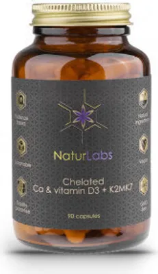 Produktbild von Kalziumchelat + D3 & K2, 90 Kapseln