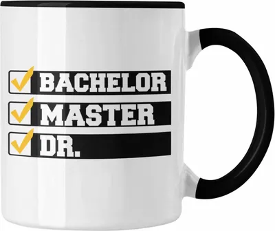 Produktbild von Trendation - Doktortitel Bestanden Tasse Geschenk (Schwarz)