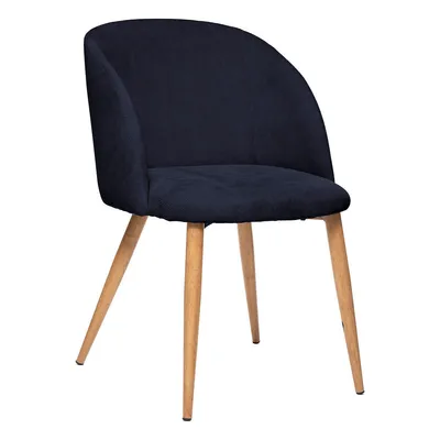 Produktbild von Sessel "Celeste" - blau - Cord - Metallfüße in Eichenoptik - Atmosphera créateur d'intérieur
