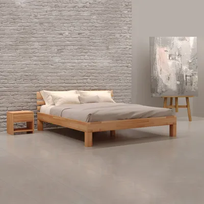 Produktbild von Krok Wood Massivholzbett Julia in Buche 140x200 cm
