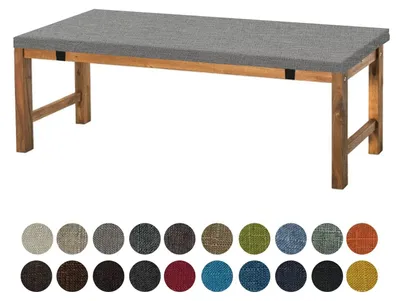 Imagen del producto de Cojín para sofá, 160x35x5 cm, lavable, antideslizante, para sofás y muebles de jardín, color gris oscuro
