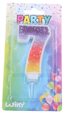 Obrázek produktu pro Párty svíčka číslo 7 Hvězdy