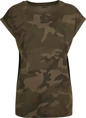 Produktbild von Build Your Brand Kurzarm-T-Shirt für Frauen Techier tarngrün XXL