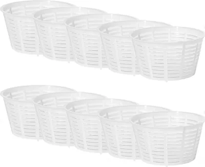 Produktbild von 10 x Käseform 9x7cm h: 5.1cm, Käseformen, Käseherstellung