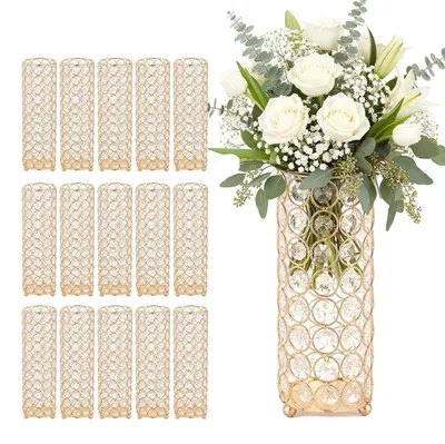 Produktbild von VEVOR 16 STK. Hochzeitsvasen Tafelaufsatz Blumenvasen für Hochzeit 26 cm Hoch, M