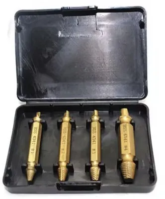 Produktbild von Schraubenausdreher-Set - Schraubenentfernungsset - 4-teilig - Schraubenentfernungsset - Schrauben entfernen - Gewindeschrauben entfernen - CHPN