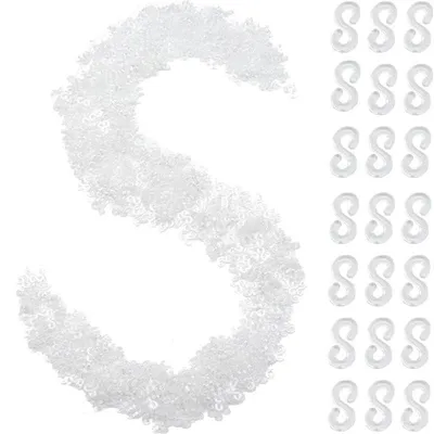 2000 Loomband-Verschlüsse, S-Clips, 1,1 cm, Kunststoff