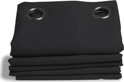 Produktbild von MOONDREAM Verdunkelungsvorhang | Licht+Sonnenschutz | Ösen | Schwarz MC710 | 140B x 260H cm