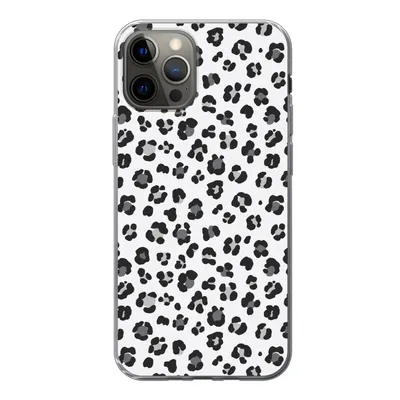Produktbild von MuchoWow® Handyhülle Schutzhülle Hülle für iPhone 13 Pro Panther Druck - Grau - Abstrakt Silikon Softcase Handy Hülle - Handy-Tasche