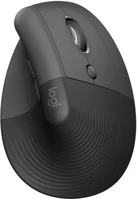 Image de Souris Ergonomique Verticale Logitech Lift, Sans Fil, Graphite, Droitier, 4 Boutons Programmables, SmartWheel