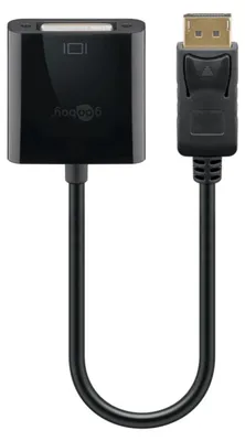 Obrázek produktu pro Goobay DisplayPort - DVI-D M/F, 0,2 m, DisplayPort, DVI-D, Samec, Samice, Nikl